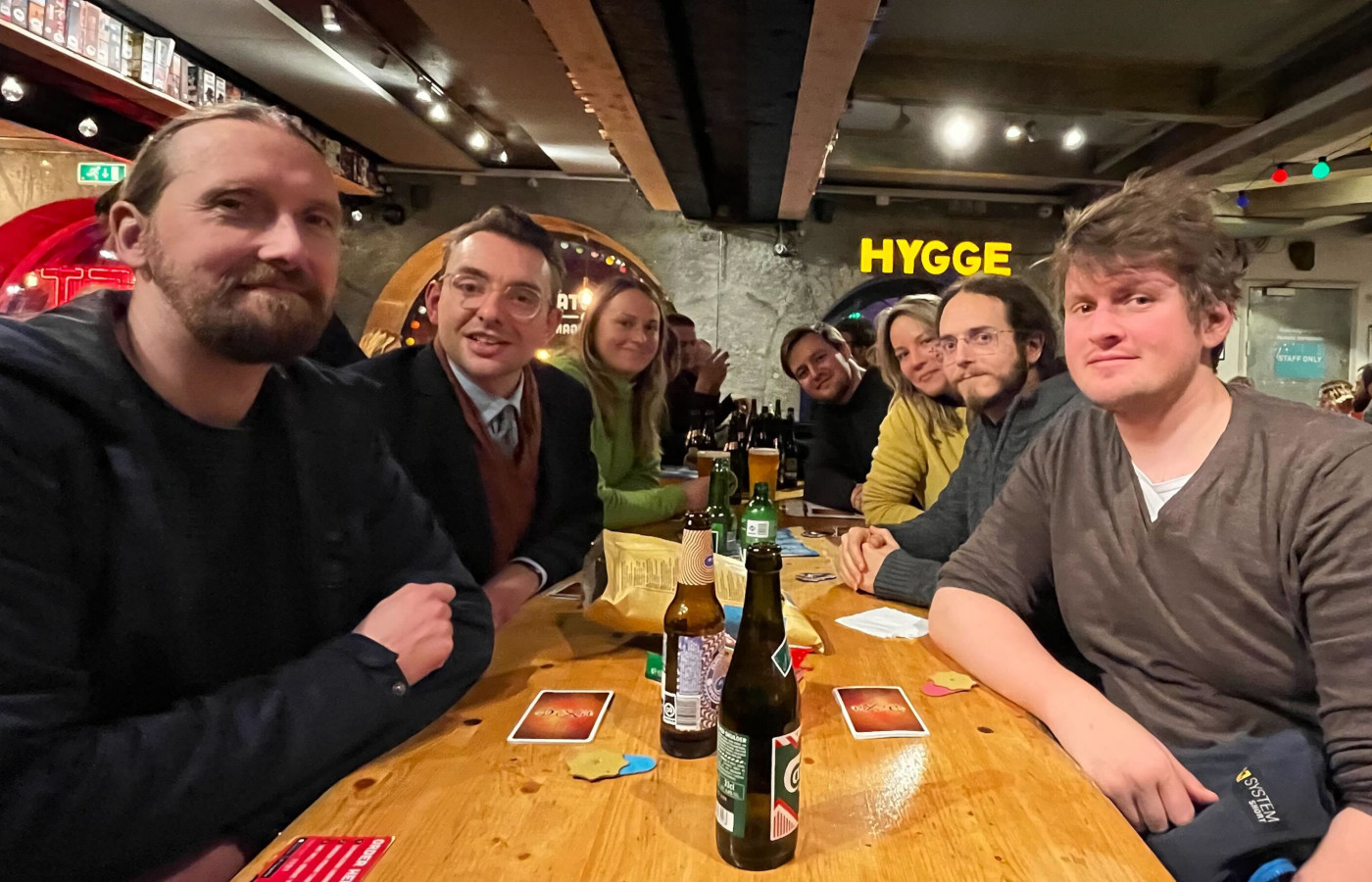 TCBC Group and Eriksen Lab at a boardgame café