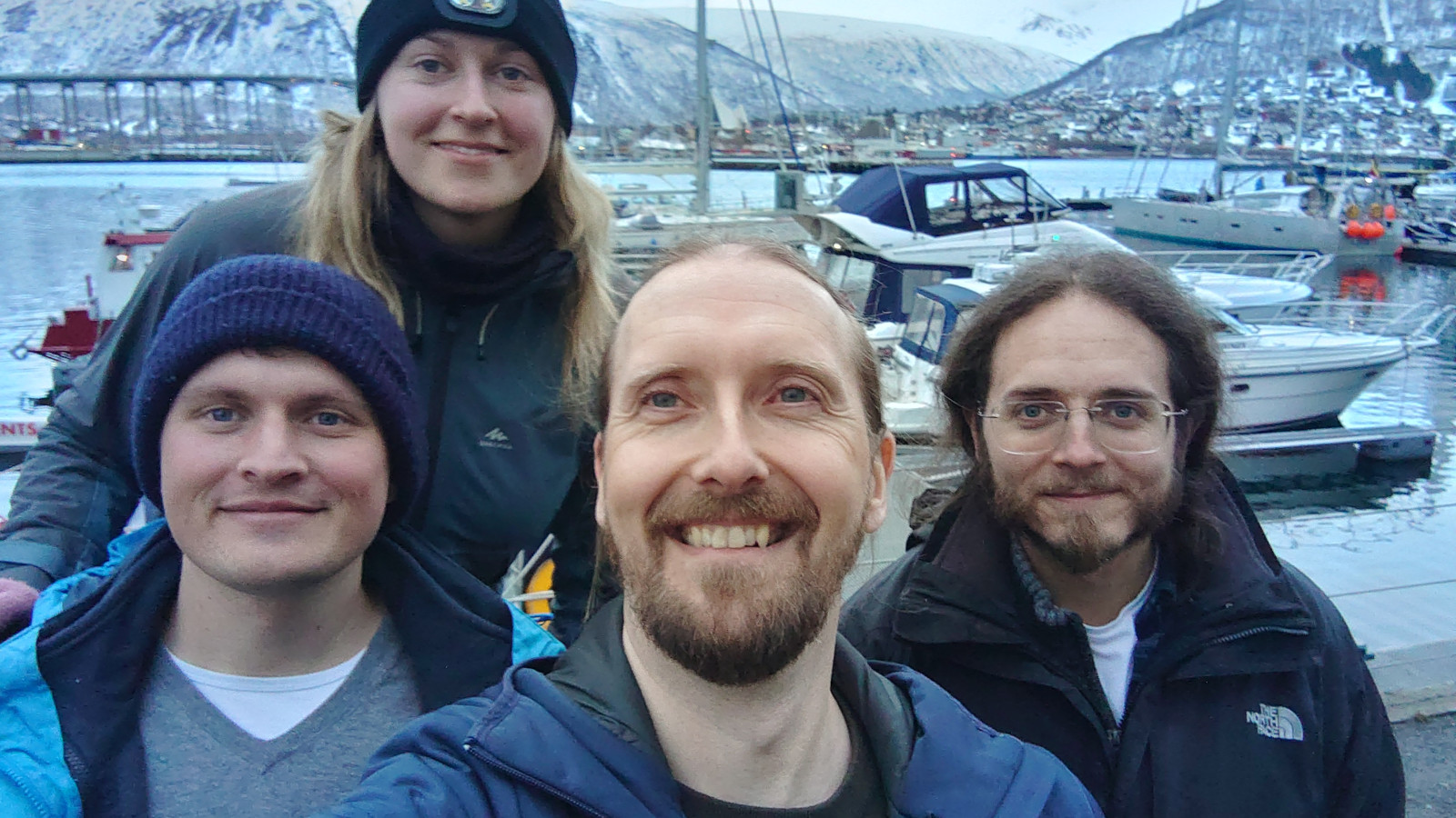 The TCBC group in Tromsø on the way to Skibotn
